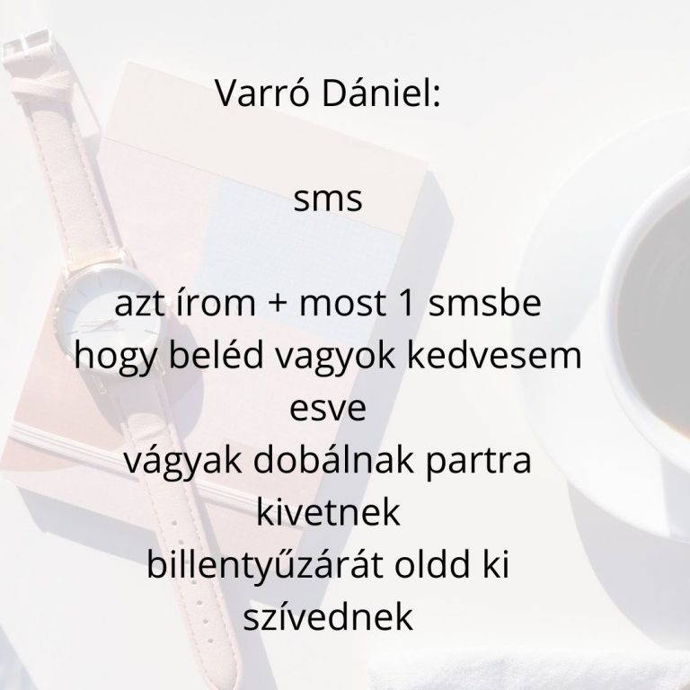 Kortárs kedd – Varró Dani