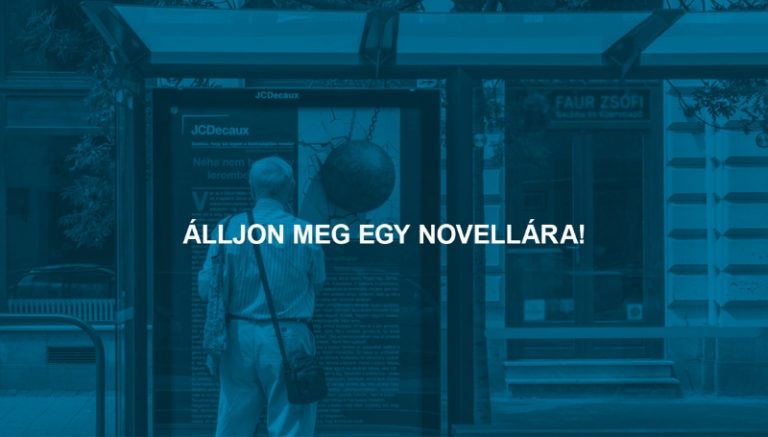 Újraindul az „Álljon meg egy novellára” pályázat – a nyertes novellák a 18. kerületi buszmegállókba is kikerülnek