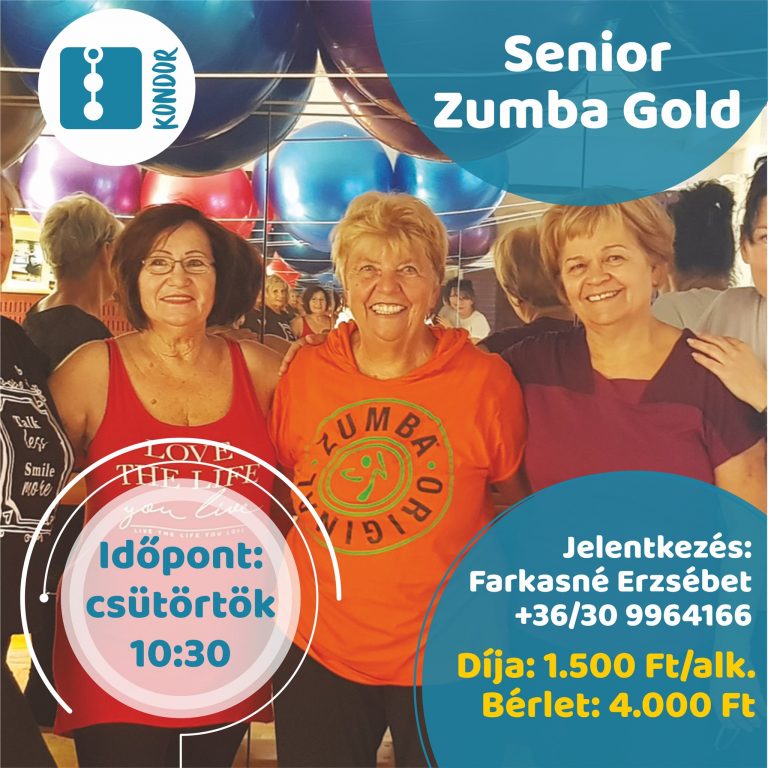 Táncra fel! Senior Zumba Gold a Kondorban!