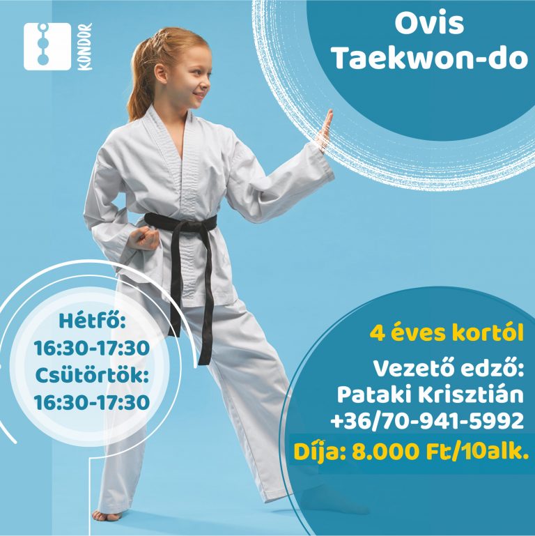 Menő Taekwon-do edzések ovisoknak, a Kondorban!