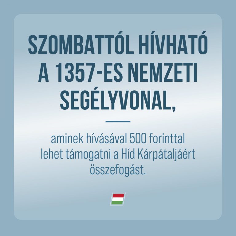 Már hívható a nemzeti segélyvonal