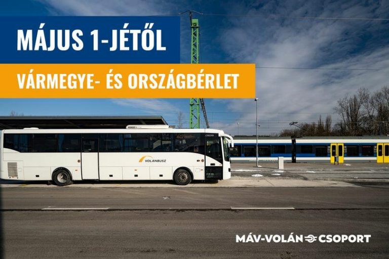 Májustól a BKK-nál is megvásárolhatók a Pest vármegye- és országbérletek