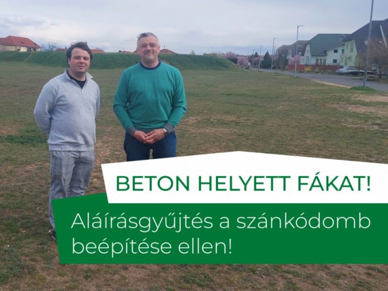 Figyelem! Aláírásgyűjtés indult a szánkódomb beépítése ellen! Itt lehet aláírni